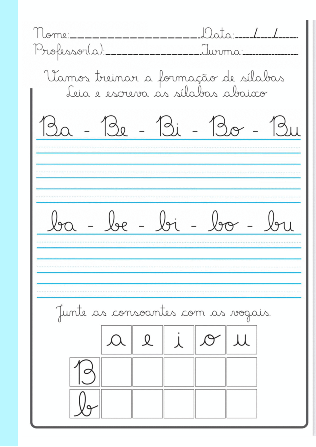 APRENDENDO SILABAS CURSIVAS (3)